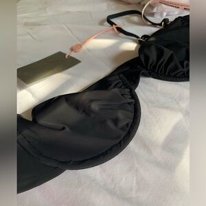 NWT House of Cb black underwire bikini top